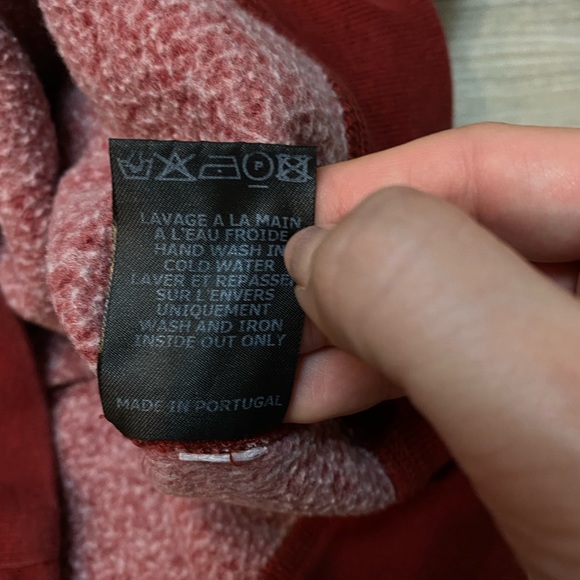 Isabel Marant Etoile Milly Logo Sweatshirt in Maroon Burgundy Red Size 34 - Picture 8 of 12